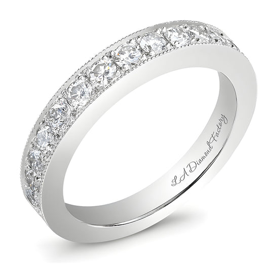 Pave Diamond Wedding Band (1/2 ctw)