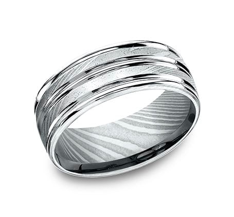 9mm Wedding Band Ring RECF58180DS