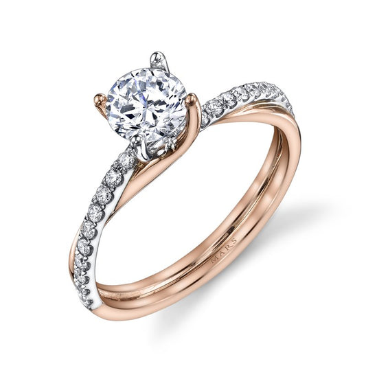 Ladies Round Engagement Ring 27221B