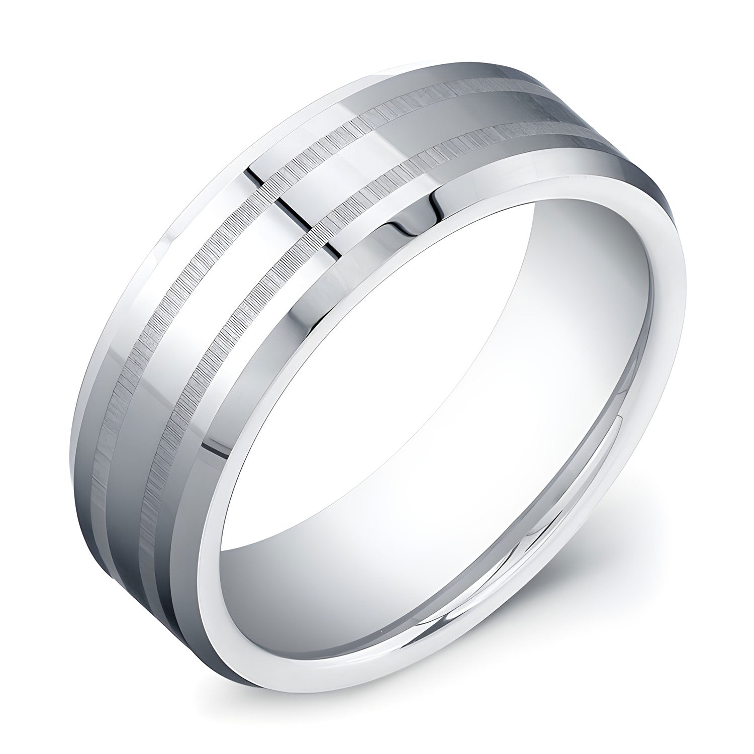8mm tungsten carbide ring on sale