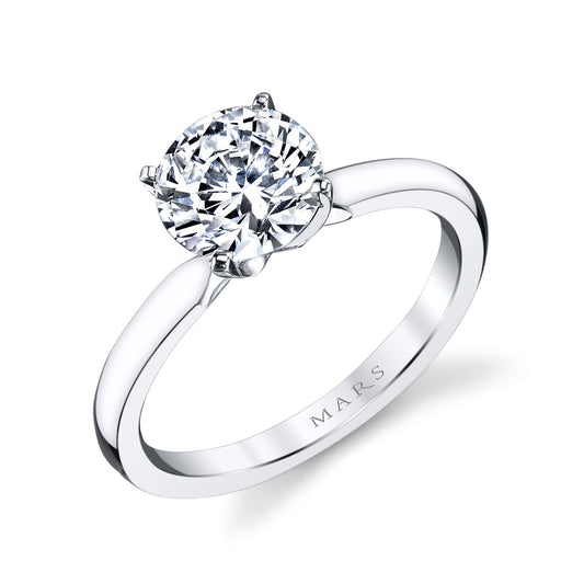 Ladies Round Engagement Ring 12712