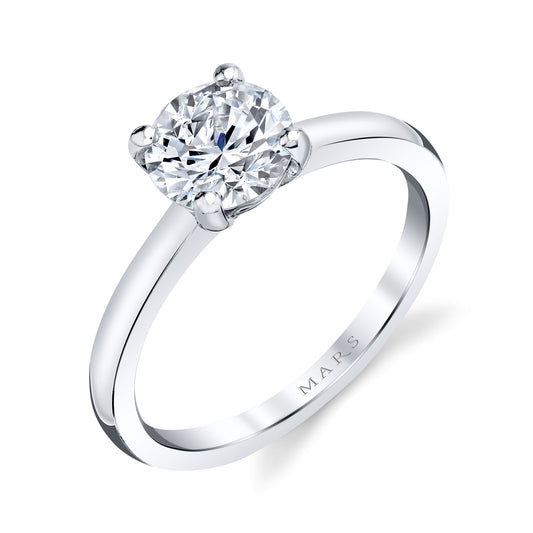 Ladies Round Engagement Ring 12999