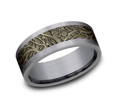 8mm Wedding Band Ring CF128611BZGTA