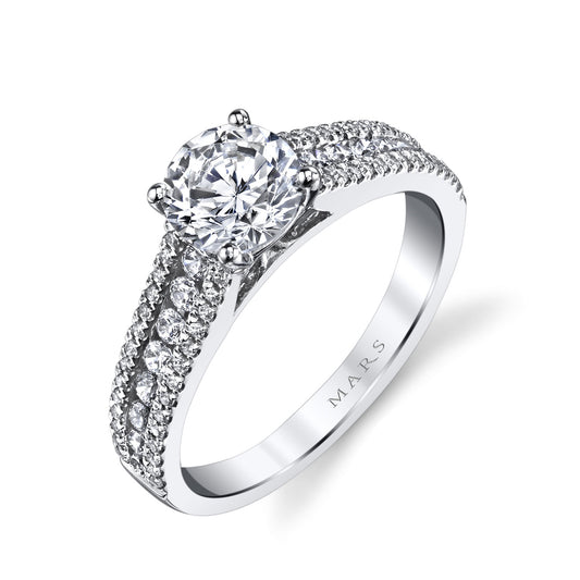 Ladies Round Wedding Band 25145