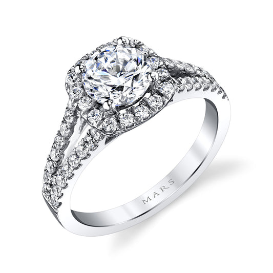 Ladies Round Engagement Ring 25563-R150