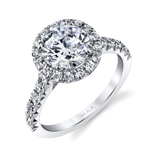 Ladies Round Engagement Ring 25571-R200