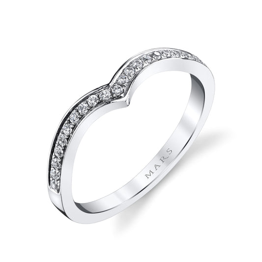 Ladies Round Wedding Band 25832B