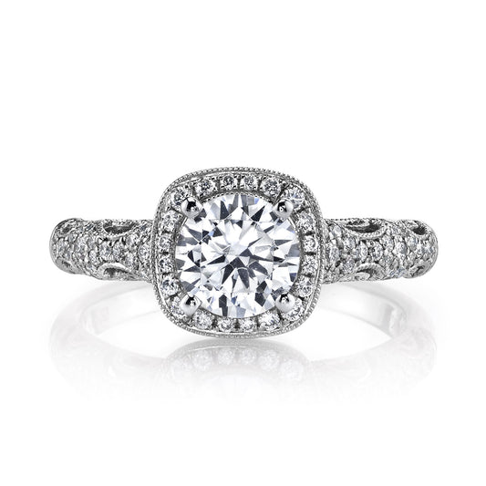 Ladies Round Engagement Ring 25870