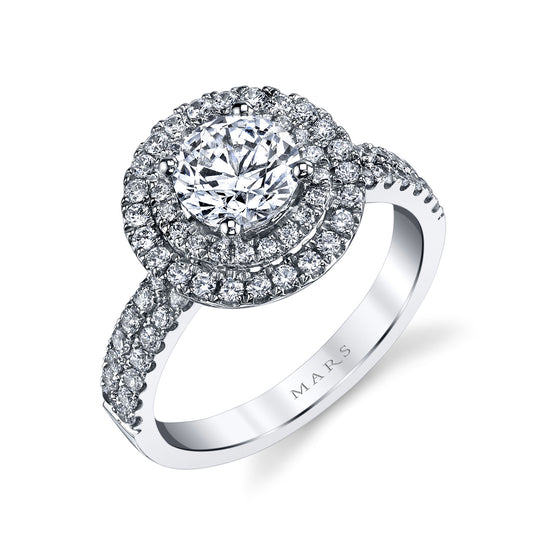 Ladies Round Engagement Ring 26217