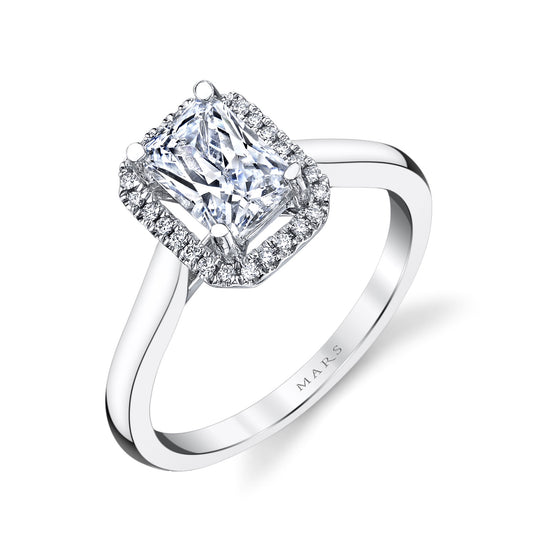 Ladies Emerald Engagement Ring 26498
