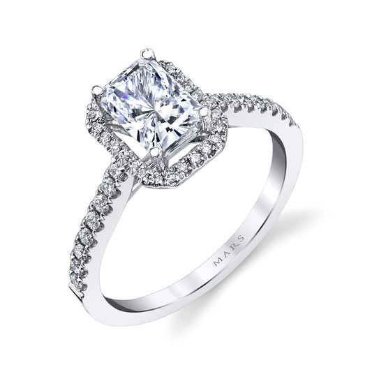 Ladies Emerald Engagement Ring 26500