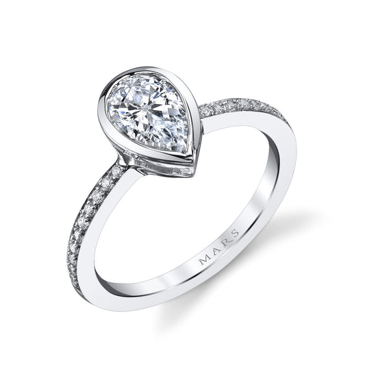 Ladies Pear Engagement Ring 26704D