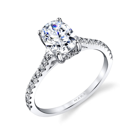 Ladies Oval Engagement Ring 27039OV