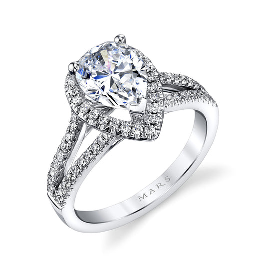 Ladies Pear Engagement Ring 27153