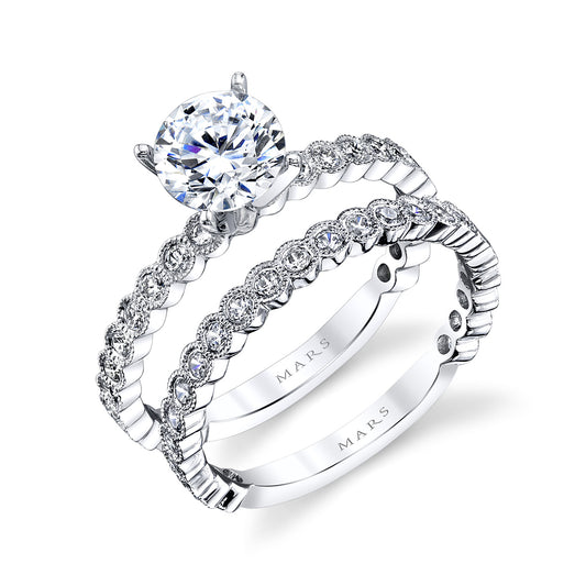 Ladies Round Engagement Ring 27219B
