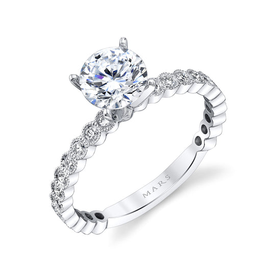 Ladies Round Wedding Band 27219