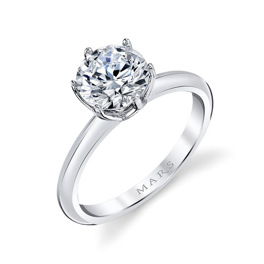 Ladies Round Engagement Ring 27390