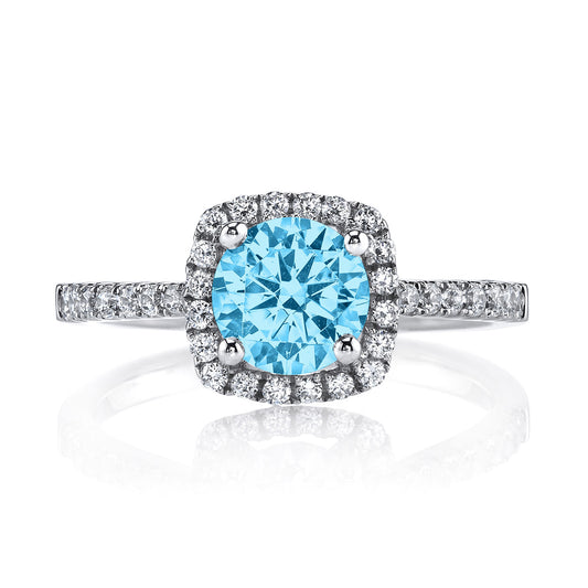 Ladies Round Engagement Ring 27525