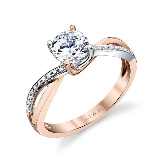 Ladies Round Engagement Ring 26509B
