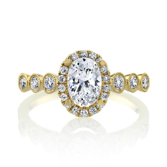 Ladies Oval Engagement Ring 27172