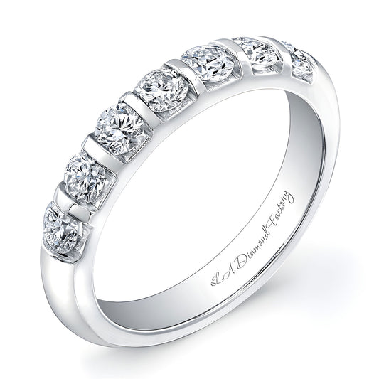 3mm Tension Set Diamond Wedding Band (3/4 ctw)