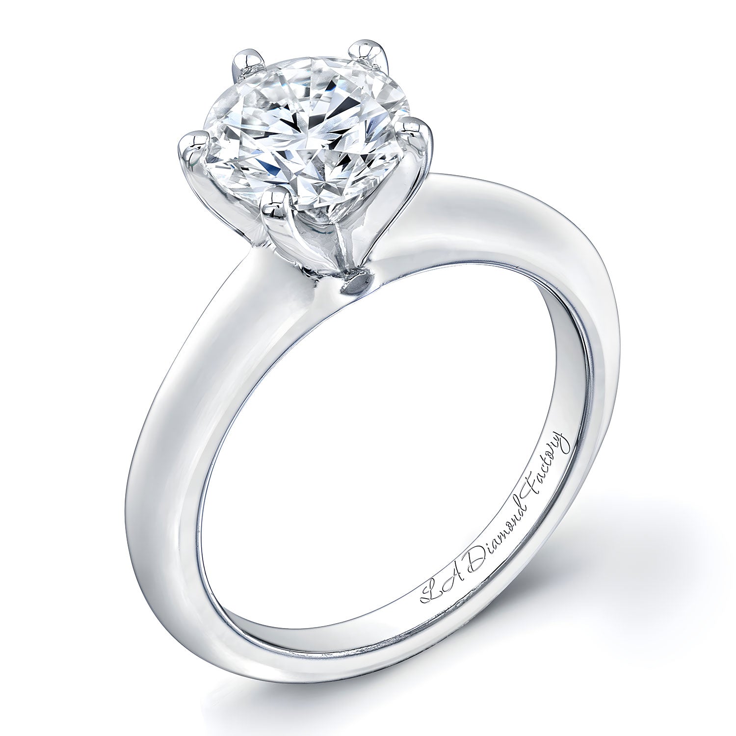 Prong Tiffany Style Engagement Setting Classic 6-Prong Solitaire