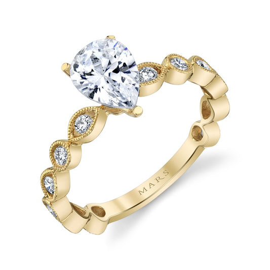 Ladies Pear Engagement Ring 26507