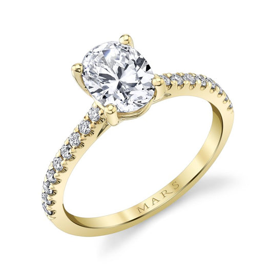 Ladies Round Engagement Ring 27555RD