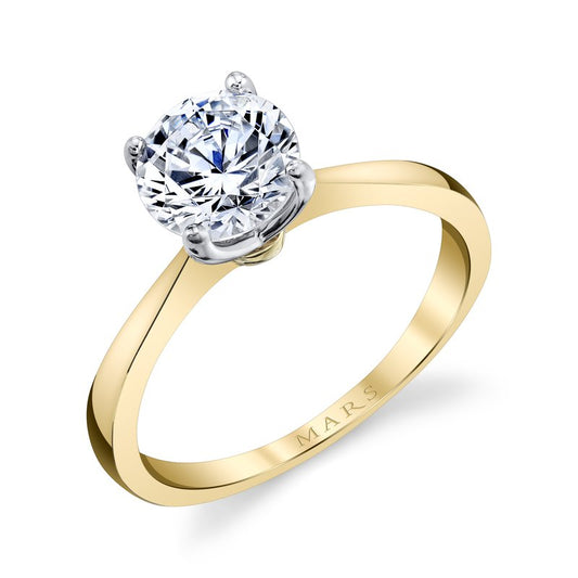 Ladies Round Engagement Ring 27482