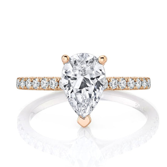 Ladies Pear Engagement Ring 27554EM
