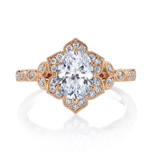 Ladies Oval Engagement Ring 27069