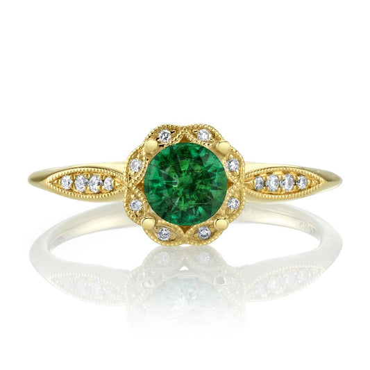 Ladies Round Engagement Ring 27534