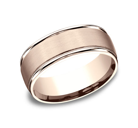 8mm Wedding Band Ring RECF7802S