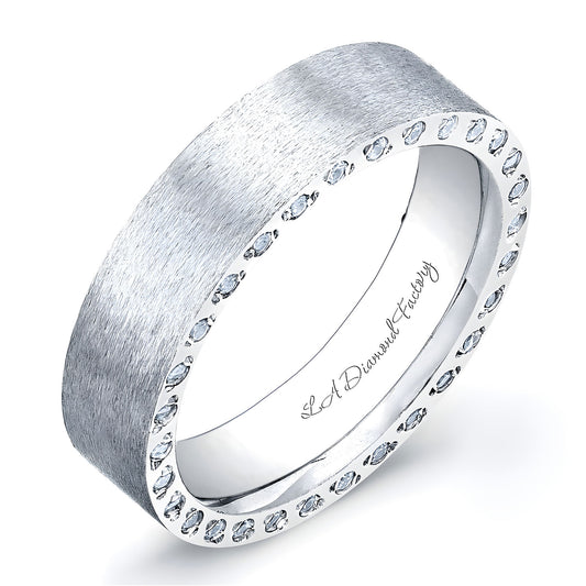 LA Diamond Factory Men's Wedding Band Matte