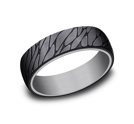 6.5mm Wedding Band Ring RIRCF1265815BKTGTA