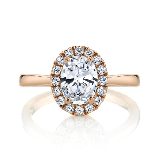 Ladies Oval Engagement Ring 27480