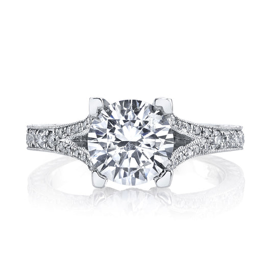 Ladies Round Engagement Ring 12565