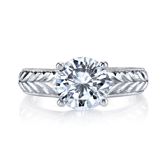 Ladies Round Engagement Ring 14335HE