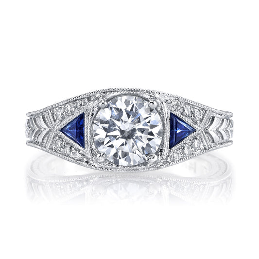 Ladies Round Engagement Ring 14586