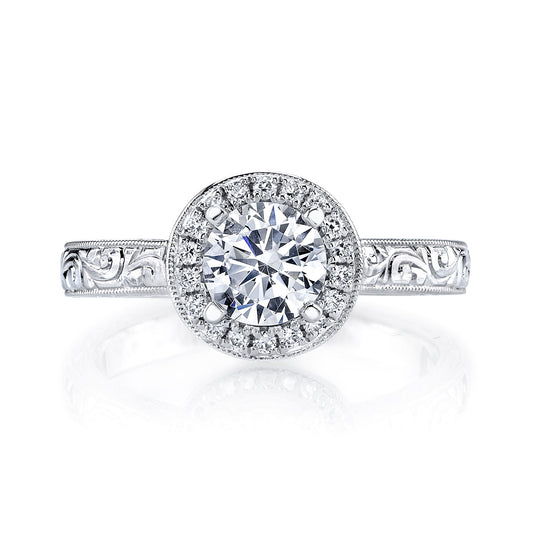 Ladies Round Engagement Ring 14761HE