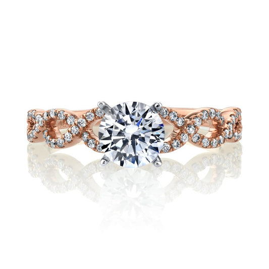 Ladies Round Engagement Ring 27129B