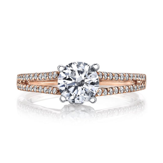 Ladies Round Engagement Ring 25719