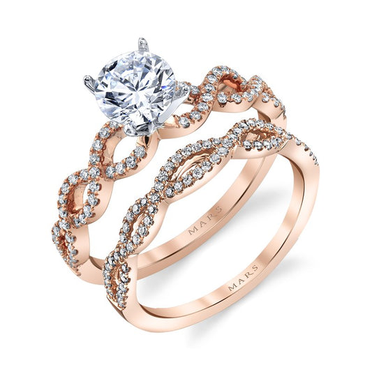Ladies Round Engagement Ring 27221