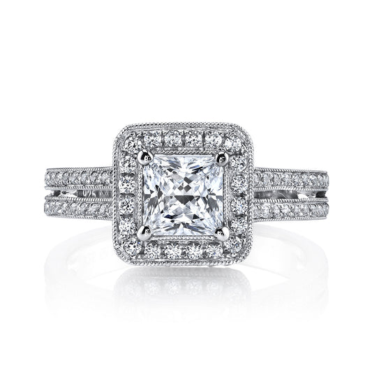 Ladies Round Engagement Ring 25014