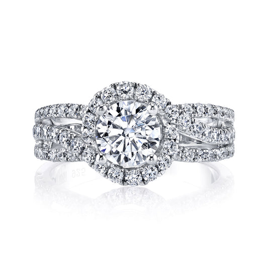 Ladies Round Engagement Ring 25097