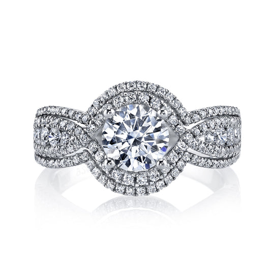 Ladies Round Engagement Ring 25108