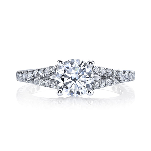 Ladies Round Engagement Ring 25115