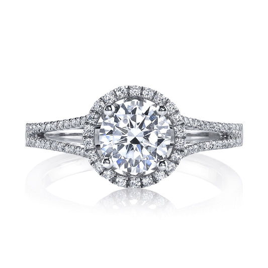 Ladies Round Engagement Ring 25124