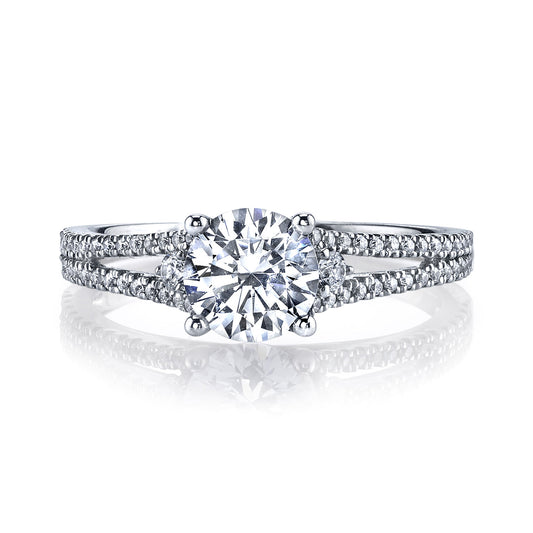 Ladies Round Engagement Ring 25125