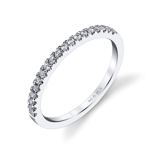 Ladies Round Wedding Band 25126B